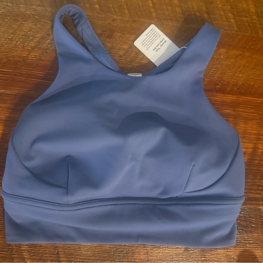 Wunder Train Long-Line Bra | Size 6 |NWT Blue Sports Bra